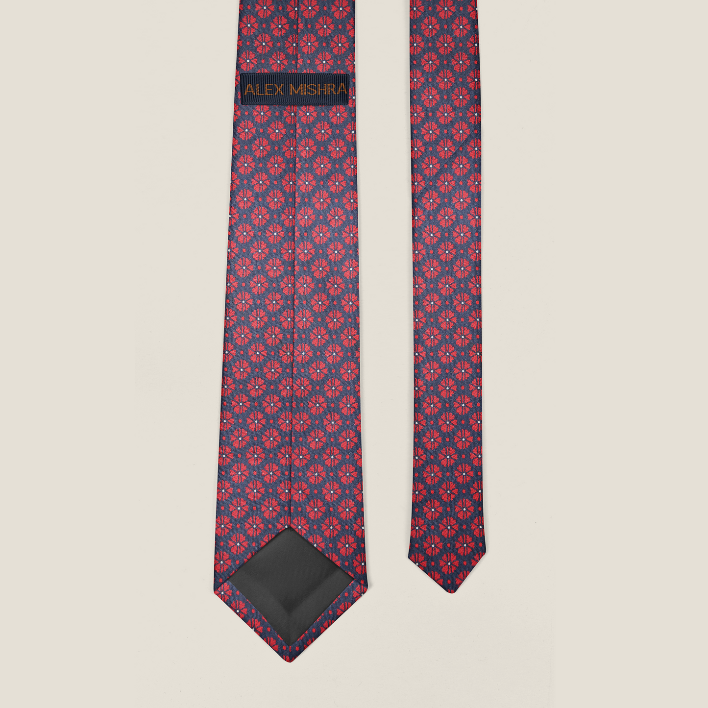 Ruby Floral Blue Tie