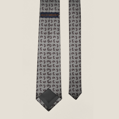 Graphite Curves Modern Tie