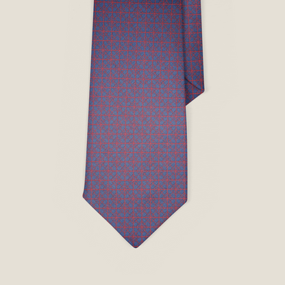 Blue Gridlock Tie