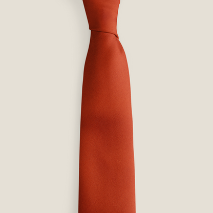 Solid Orange Tie